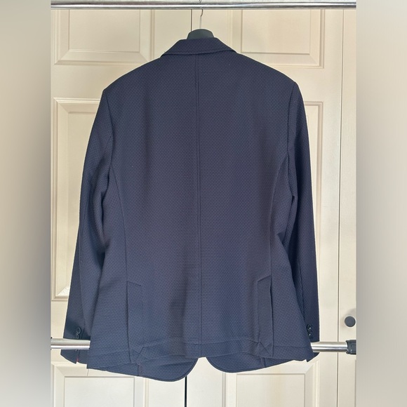 Zara Man Navy Blue Textured Blazer – Size 44R (Medium) - Picture 3 of 7